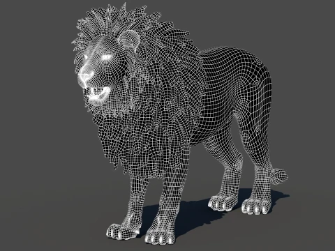 Lion 3D Model
