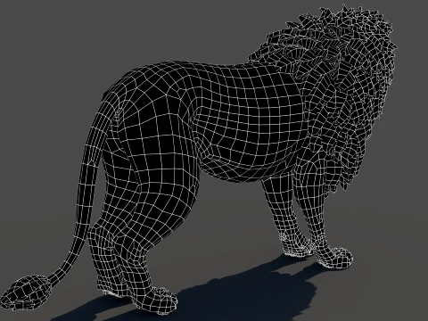Lion 3D Model