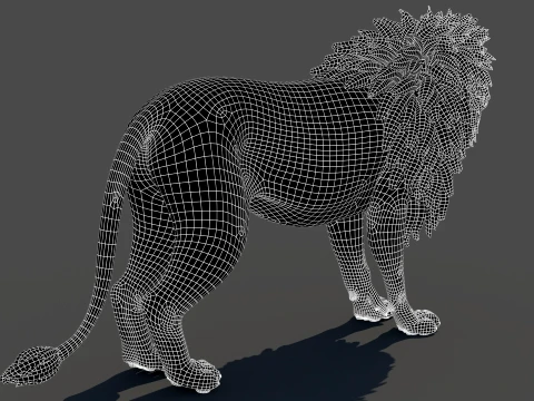 Lion 3D Model