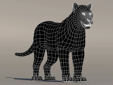 Siberian Tiger Fur 3D Model