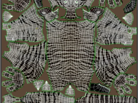 Animated White Tiger - Game-Ready 3D Model