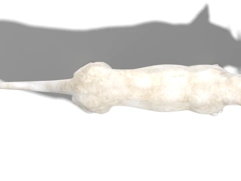 White Lioness - Low-Poly 3D Model