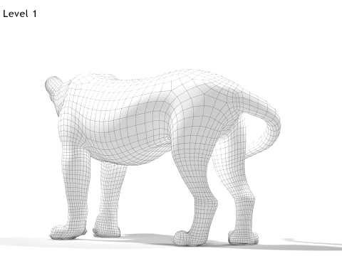Rigged Lioness - Low-Poly 3D Model