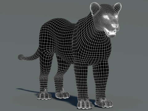Lioness Low-Poly and Game-Ready 3D Model