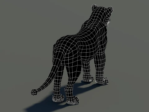 Lioness Low-Poly and Game-Ready 3D Model