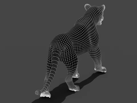Animated Lioness - Low-Poly Game-Ready 3D Model