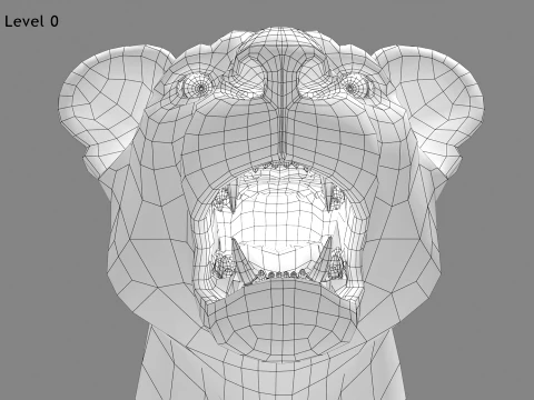 Animated Lioness - Hair and Fur 3D Model