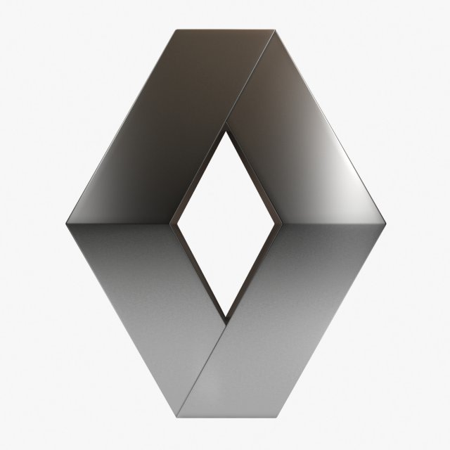 renault logo Low-poly 3D Model