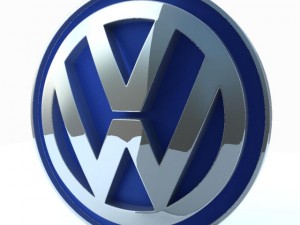 Volkswagen logo 3Dモデル