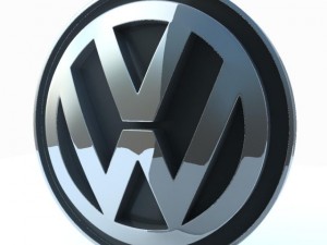 Volkswagen logo 3Dモデル