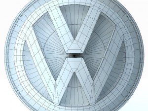 Volkswagen logo 3Dモデル