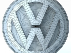 Volkswagen logo 3Dモデル