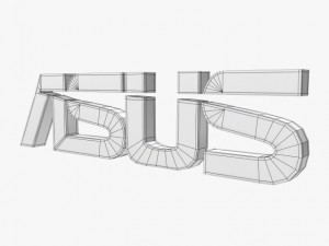 Asus logo Modelo 3D