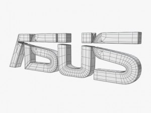 Asus logo Modelo 3D