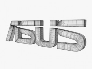 Asus logo Modelo 3D