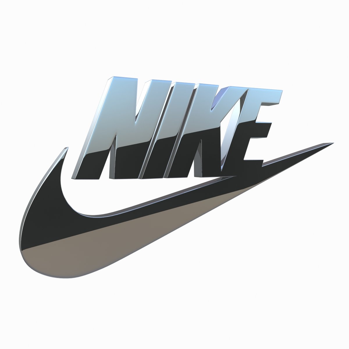 Nike Logo 3D Modelo 3D in Otros 3DExport