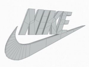 Nike logo 3d 3D in 3DExport