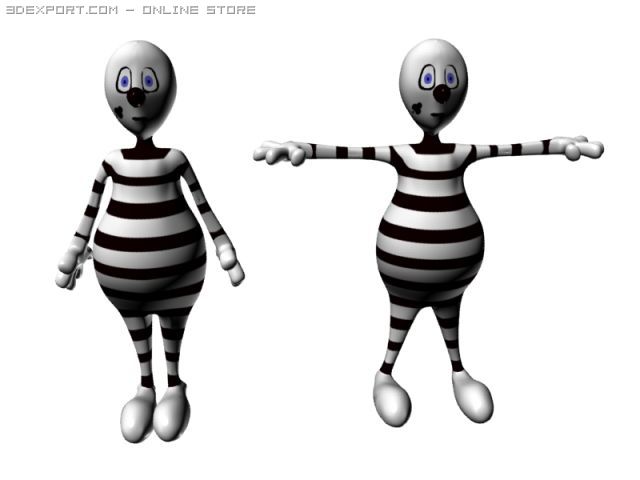 cartoon mimic 3D Model .c4d .max .obj .3ds .fbx .stl .blend 