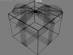 gift box Modello 3D