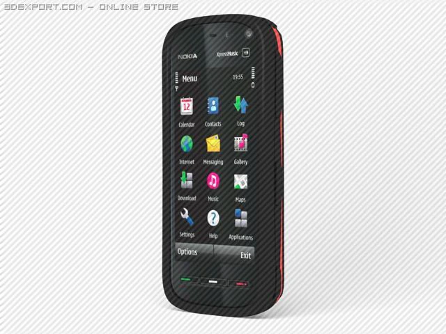 nokia 5800 3D Model .c4d .max .obj .3ds .fbx .stl .blend 