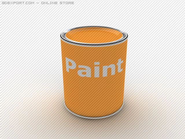 bank paint 3D Model .c4d .max .obj .3ds .fbx .stl .blend 