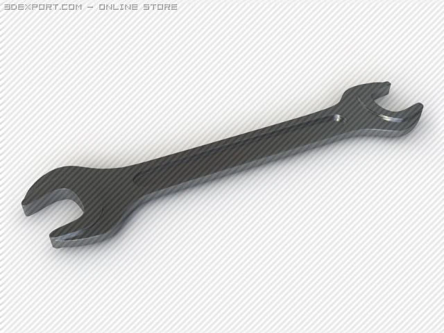 spanner 3D Model .c4d .max .obj .3ds .fbx .stl .blend 