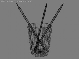 pencils 3D-Modell