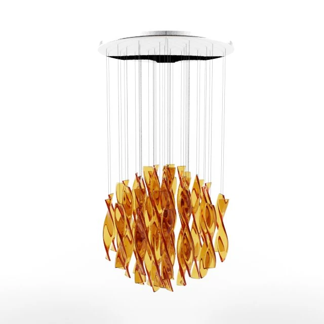 axo lite aura suspension orange 3D Model .c4d .max .obj .3ds .fbx .stl .blend