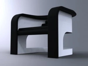 club chair 70 3D Model