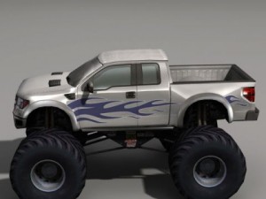 Monster truck 01 3D Model