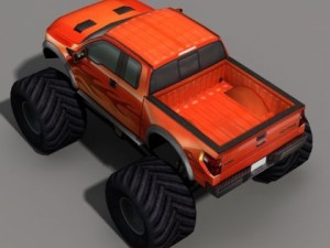 Monster truck 01 3D Model