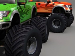 Monster truck 01 3D Model