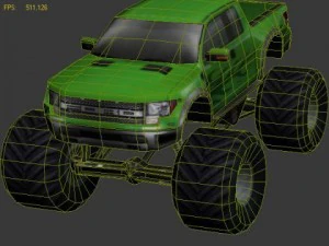 Monster truck 01 3D Model