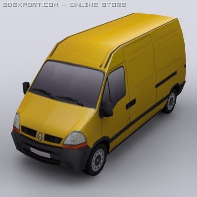 Renault master 3D Model .c4d .max .obj .3ds .fbx .stl .blend 