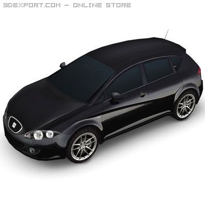 Seat leon multi color 3D Model .c4d .max .obj .3ds .fbx .stl .blend 