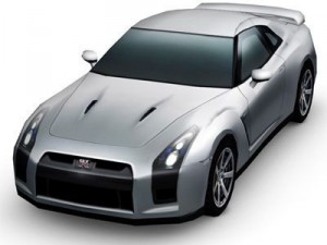 Nissan gtr multi color 3D Model