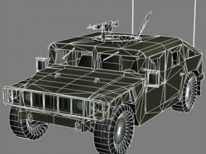 Hummer green 3D Model