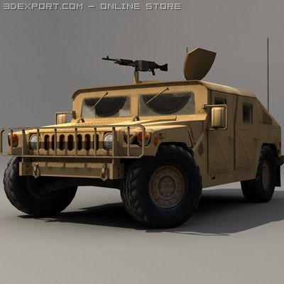 Hummer yellow 3Dモデル .c4d .max .obj .3ds .fbx .stl .blend 