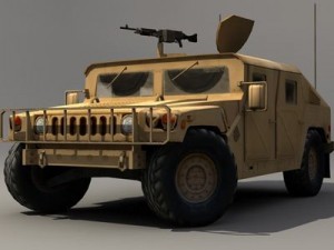 Hummer yellow 3D Model