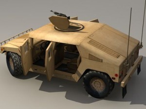 Hummer yellow 3Dモデル