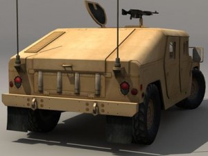 Hummer yellow 3Dモデル