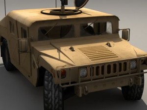 Hummer yellow 3Dモデル