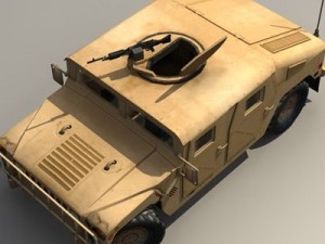 Hummer yellow 3Dモデル