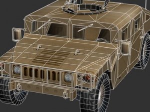 Hummer yellow 3Dモデル