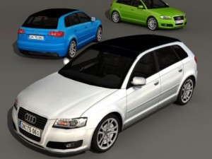 Audi a3 3D-Modell