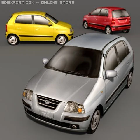 Hyundai atos 3D Model .c4d .max .obj .3ds .fbx .stl .blend 