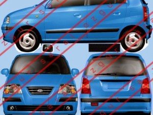 Hyundai atos 3Dモデル