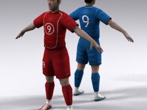 Soccerplayer 3D-Modell