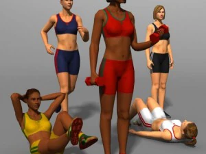 महिला 02बी 3D मॉडल