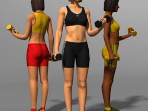 Woman 02b 3D Модель